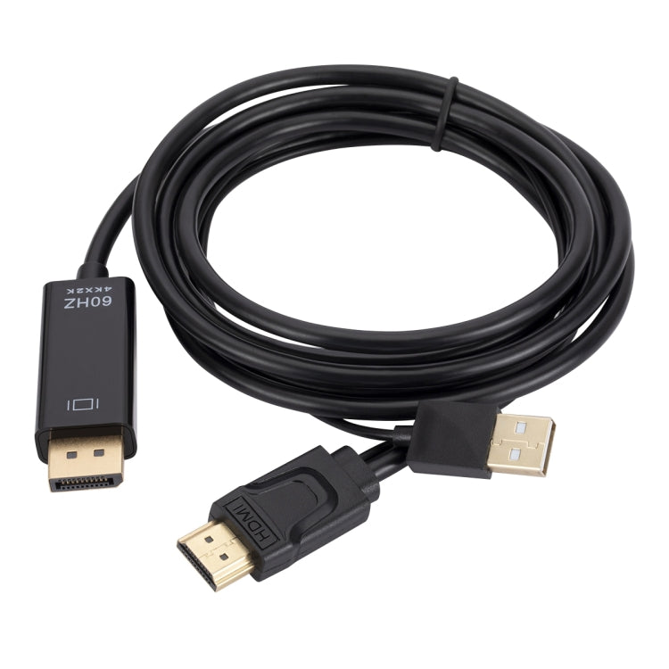 HDMI 轉 USB+DisplayPort 轉接線附電源供應，長度：1.8米，180公分