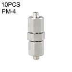 PM-4 LAIZE 2個鎳鍍銅直通氣動快速接頭，PM-4（2個）、PM-6（2個）、PM-8（2個）、PM-10（2個）、PM-12、PM-14、PM-16