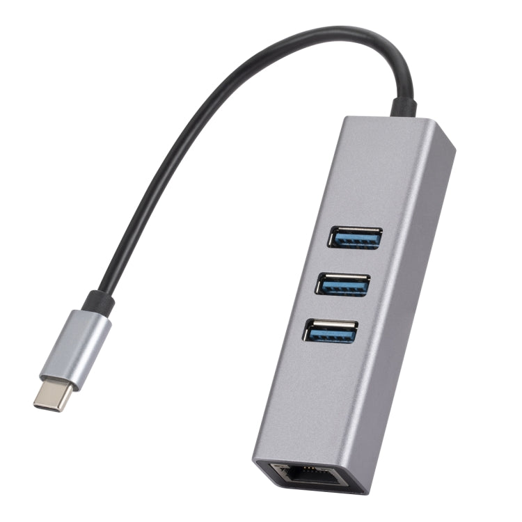SL-030 USB-C / Type-C 轉千兆以太網 RJ45 及 3 個 USB 3.0 轉接集線器，USB-C / Type-C 轉 RJ45 及 3 個 USB