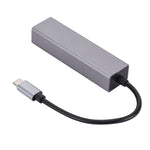 SL-030 USB-C / Type-C 轉千兆以太網 RJ45 及 3 個 USB 3.0 轉接集線器，USB-C / Type-C 轉 RJ45 及 3 個 USB
