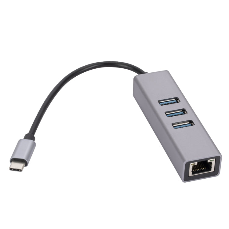 SL-030 USB-C / Type-C 轉千兆以太網 RJ45 及 3 個 USB 3.0 轉接集線器，USB-C / Type-C 轉 RJ45 及 3 個 USB