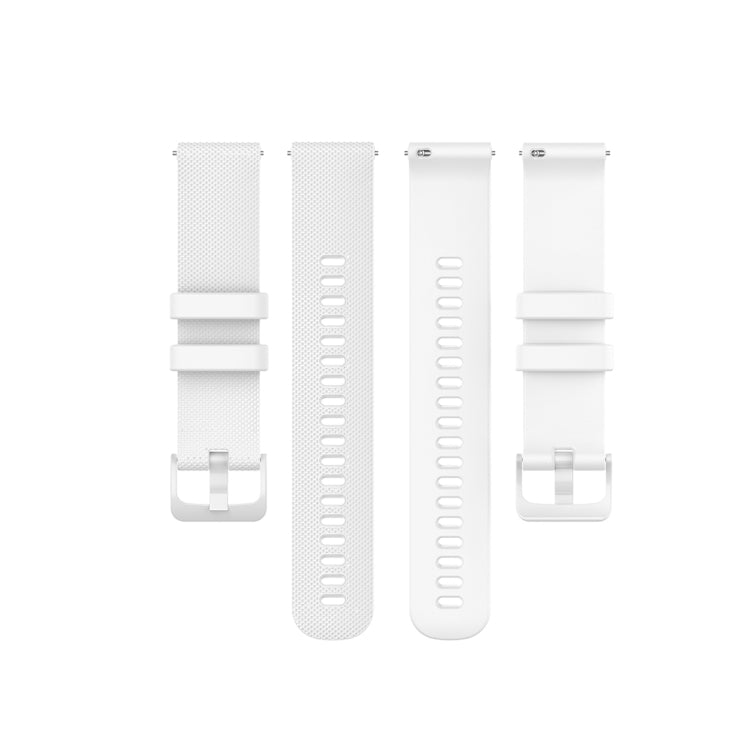 For Polar Ignite 20mm Small Plaid Texture Silicone Wrist Strap Watchband, 20mm