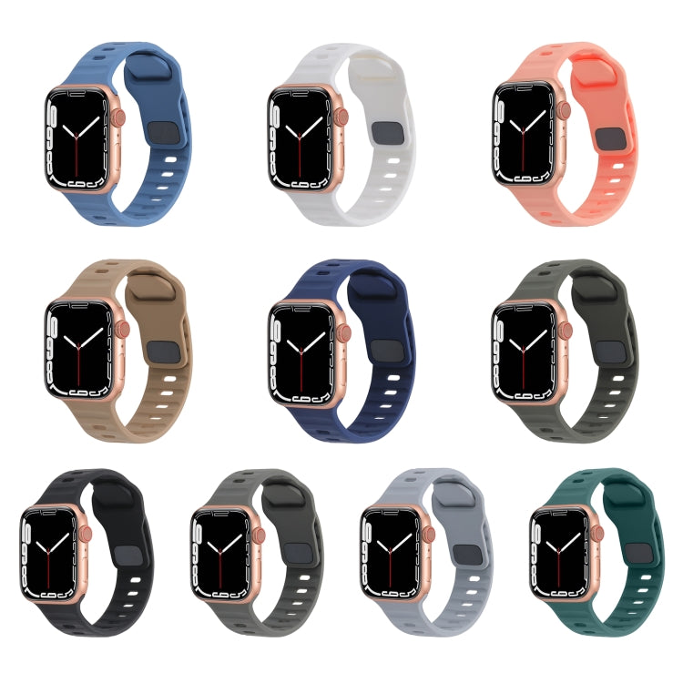運動矽膠錶帶，適用於 Apple Watch Ultra 49mm / Series 8&7 45mm / SE 2&6&SE&5&4 44mm / 3&2&1 42mm，適用於 Apple Watch Series 8&7 41mm / SE 2&6&SE&5&4 40mm / 3&2&1 38mm