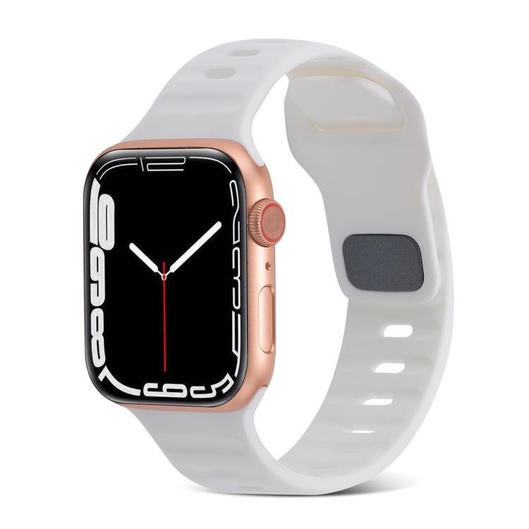 運動矽膠錶帶，適用於 Apple Watch Ultra 49mm / Series 8&7 45mm / SE 2&6&SE&5&4 44mm / 3&2&1 42mm，適用於 Apple Watch Series 8&7 41mm / SE 2&6&SE&5&4 40mm / 3&2&1 38mm