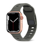 運動矽膠錶帶，適用於 Apple Watch Ultra 49mm / Series 8&7 45mm / SE 2&6&SE&5&4 44mm / 3&2&1 42mm，適用於 Apple Watch Series 8&7 41mm / SE 2&6&SE&5&4 40mm / 3&2&1 38mm