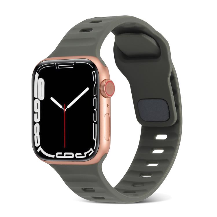 運動矽膠錶帶，適用於 Apple Watch Ultra 49mm / Series 8&7 45mm / SE 2&6&SE&5&4 44mm / 3&2&1 42mm，適用於 Apple Watch Series 8&7 41mm / SE 2&6&SE&5&4 40mm / 3&2&1 38mm