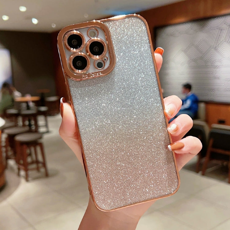 High Transparent Gradient Color Glitter TPU Phone Case, For iPhone XR, For iPhone X / XS, For iPhone 7 Plus / 8 Plus, For iPhone 7 / 8 / SE 2020
