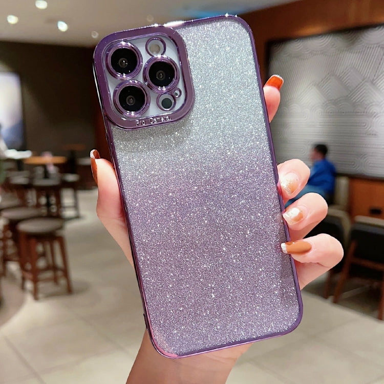 High Transparent Gradient Color Glitter TPU Phone Case, For iPhone 13 Pro Max, For iPhone 13 mini, For iPhone 13 Pro, For iPhone 13