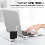 X83 65W 輸出 USB-C / Type-C + 四埠 USB HUB PD 充電器，美規插頭，X83