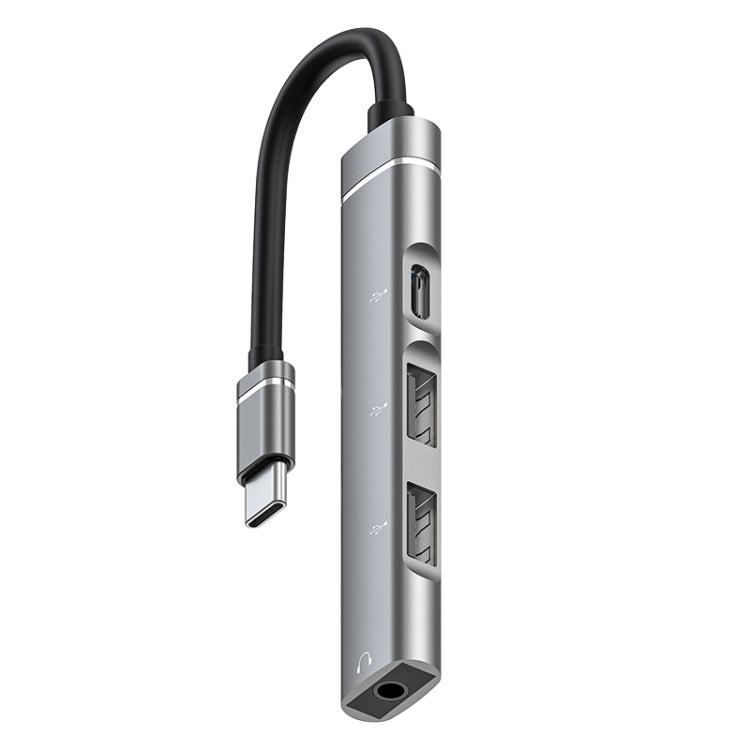 USB-C / Type-C 轉 3.5毫米 + 2個 USB + Type-C 集線器擴充座