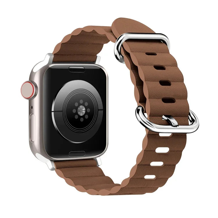海洋風格皮革錶帶，適用於 Apple Watch Ultra 49mm / Series 8&7 45mm / SE 2&6&SE&5&4 44mm / 3&2&1 42mm，適用於 Apple Watch Ultra 49mm / Series 8&7 45mm /，適用於 Apple Watch Series 8&7 41mm / SE 2&6&SE&5&4 40mm / 3&2&1 38mm