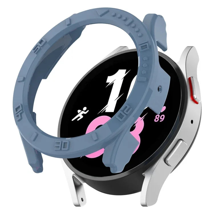帶刻度半覆蓋 PC 錶殼保護套，適用於 Samsung Galaxy Watch5 / Watch4 44 mm