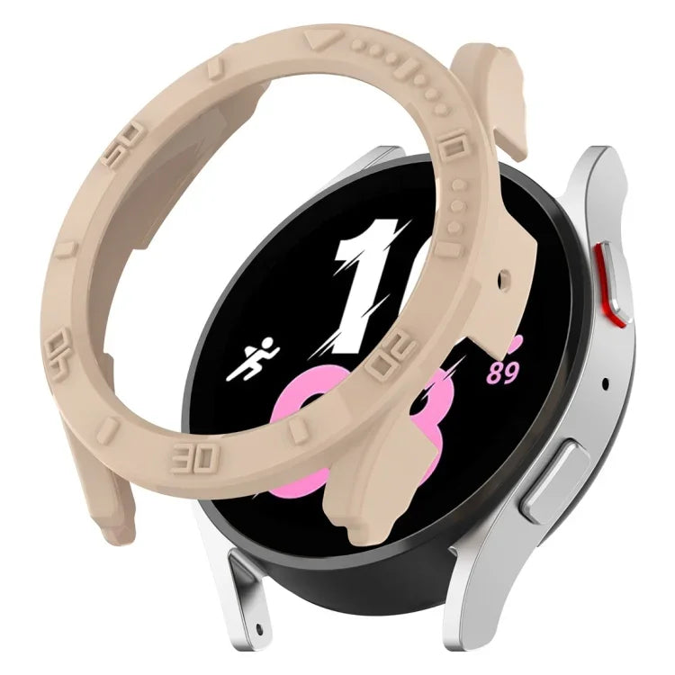 Half Coverage PC Watch Protective Case with Scale, For Samsung Galaxy Watch5 / Watch4 44 mm