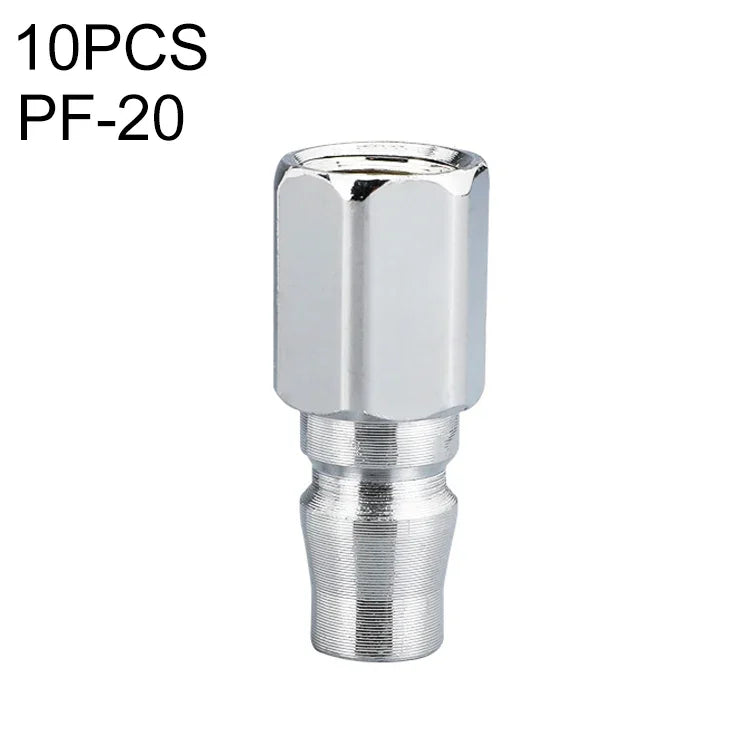 10 件 C 型自鎖氣管氣動快速接頭，PF-20、PF-30、PF-40、PH-20、PH-30、PH-40、PM-20、PM-30、PM-40、PP-20、PP-30、PP-40、SF-20、SF-30、SF-40、SH-20、SH-30、SH-40、SM-20、SM-30、SM-40、SP-20、SP-30、SP-40、SF+PF-20、SF+PF-3...