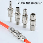 10 件 C 型自鎖氣管氣動快速接頭，PF-20、PF-30、PF-40、PH-20、PH-30、PH-40、PM-20、PM-30、PM-40、PP-20、PP-30、PP-40、SF-20、SF-30、SF-40、SH-20、SH-30、SH-40、SM-20、SM-30、SM-40、SP-20、SP-30、SP-40、SF+PF-20、SF+PF-3...