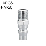 10 件 C 型自鎖氣管氣動快速接頭，PF-20、PF-30、PF-40、PH-20、PH-30、PH-40、PM-20、PM-30、PM-40、PP-20、PP-30、PP-40、SF-20、SF-30、SF-40、SH-20、SH-30、SH-40、SM-20、SM-30、SM-40、SP-20、SP-30、SP-40、SF+PF-20、SF+PF-3...