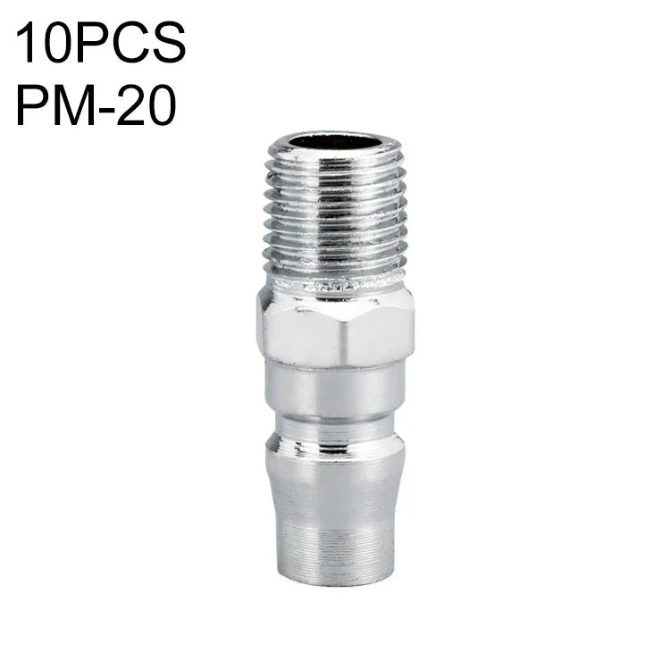 10 件 C 型自鎖氣管氣動快速接頭，PF-20、PF-30、PF-40、PH-20、PH-30、PH-40、PM-20、PM-30、PM-40、PP-20、PP-30、PP-40、SF-20、SF-30、SF-40、SH-20、SH-30、SH-40、SM-20、SM-30、SM-40、SP-20、SP-30、SP-40、SF+PF-20、SF+PF-3...