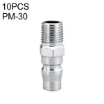 10 件 C 型自鎖氣管氣動快速接頭，PF-20、PF-30、PF-40、PH-20、PH-30、PH-40、PM-20、PM-30、PM-40、PP-20、PP-30、PP-40、SF-20、SF-30、SF-40、SH-20、SH-30、SH-40、SM-20、SM-30、SM-40、SP-20、SP-30、SP-40、SF+PF-20、SF+PF-3...