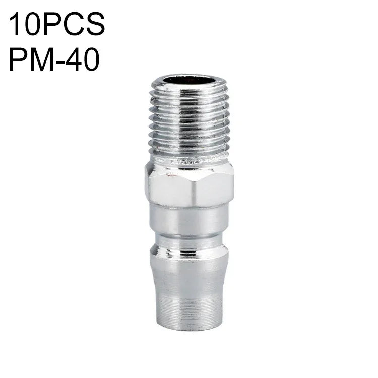 10 件 C 型自鎖氣管氣動快速接頭，PF-20、PF-30、PF-40、PH-20、PH-30、PH-40、PM-20、PM-30、PM-40、PP-20、PP-30、PP-40、SF-20、SF-30、SF-40、SH-20、SH-30、SH-40、SM-20、SM-30、SM-40、SP-20、SP-30、SP-40、SF+PF-20、SF+PF-3...