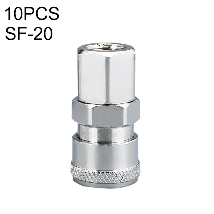 10 件 C 型自鎖氣管氣動快速接頭，PF-20、PF-30、PF-40、PH-20、PH-30、PH-40、PM-20、PM-30、PM-40、PP-20、PP-30、PP-40、SF-20、SF-30、SF-40、SH-20、SH-30、SH-40、SM-20、SM-30、SM-40、SP-20、SP-30、SP-40、SF+PF-20、SF+PF-3...