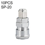 10 件 C 型自鎖氣管氣動快速接頭，PF-20、PF-30、PF-40、PH-20、PH-30、PH-40、PM-20、PM-30、PM-40、PP-20、PP-30、PP-40、SF-20、SF-30、SF-40、SH-20、SH-30、SH-40、SM-20、SM-30、SM-40、SP-20、SP-30、SP-40、SF+PF-20、SF+PF-3...