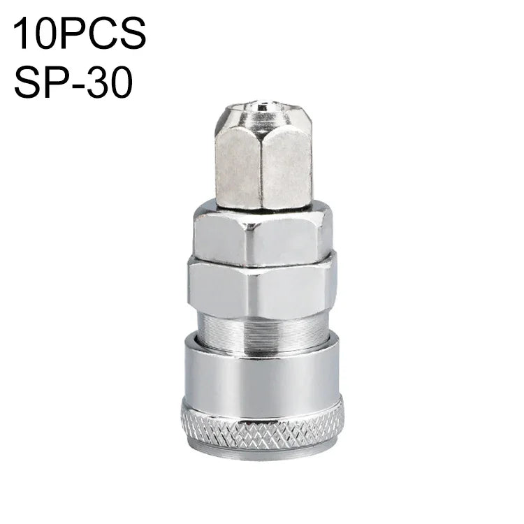 10 件 C 型自鎖氣管氣動快速接頭，PF-20、PF-30、PF-40、PH-20、PH-30、PH-40、PM-20、PM-30、PM-40、PP-20、PP-30、PP-40、SF-20、SF-30、SF-40、SH-20、SH-30、SH-40、SM-20、SM-30、SM-40、SP-20、SP-30、SP-40、SF+PF-20、SF+PF-3...