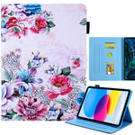 Colored Drawing Leather Smart Tablet Case, For iPad 10th Gen 10.9 2022