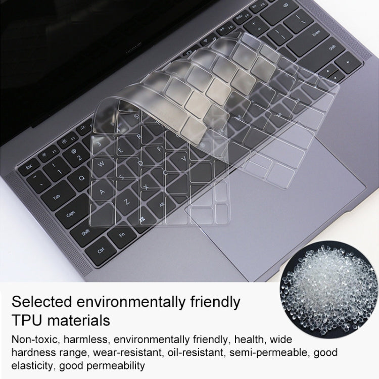 透明防塵 TPU 筆記型電腦鍵盤保護膜，適用於華為 MateBook X Pro，適用於華為 MateBook D 15.6 吋
