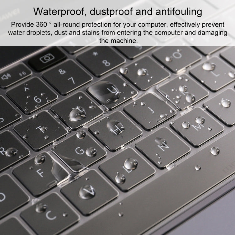 透明防塵 TPU 筆記型電腦鍵盤保護膜，適用於華為 MateBook X Pro，適用於華為 MateBook D 15.6 吋