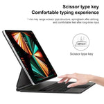 藍牙鍵盤皮套附觸控板，適用於 iPad Air 5 / 4 10.9 吋，iPad Pro 11 吋 2021/2020/2018，iPad Pro 12.9 吋 2021/2020/2018