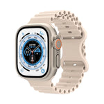 海洋風格矽膠錶帶，適用於 Apple Watch Ultra 49mm / Series 8&7 45mm / SE 2&6&SE&5&4 44mm / 3&2&1 42mm，適用於 Apple Watch Series 8&7 41mm / SE 2&6&SE&5&4 40mm / 3&2&1 38mm