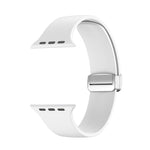 折疊扣矽膠錶帶，適用於 Apple Watch Ultra 49mm，適用於 Apple Watch Series 8&7 45mm / SE 2&6&SE&5&4 44mm / 3&2&1 42mm