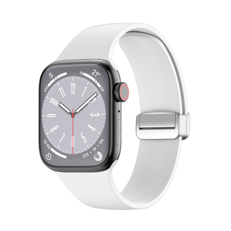 折疊扣矽膠錶帶，適用於 Apple Watch Ultra 49mm，適用於 Apple Watch Series 8&7 45mm / SE 2&6&SE&5&4 44mm / 3&2&1 42mm