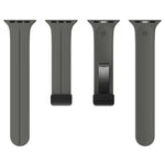 純色矽膠錶帶，適用於 Apple Watch Ultra 49mm / Series 8&7 45mm / SE 2&6&SE&5&4 44mm，適用於 Apple Watch Series 8&7 41mm / SE 2&6&SE&5&4 40mm / 3&2&1 38mm