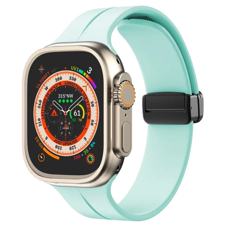 純色矽膠錶帶，適用於 Apple Watch Ultra 49mm / Series 8&7 45mm / SE 2&6&SE&5&4 44mm，適用於 Apple Watch Series 8&7 41mm / SE 2&6&SE&5&4 40mm / 3&2&1 38mm