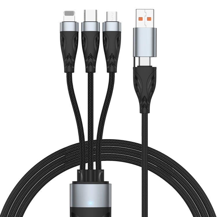 ADC-008 100W USB/Type-C 轉 Type-C + 8 Pin + Micro USB 二轉三全兼容快充數據線，1.2m，2m