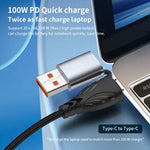 ADC-008 100W USB/Type-C 轉 Type-C + 8 Pin + Micro USB 二轉三全兼容快充數據線，1.2m，2m