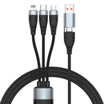 ADC-008 100W USB/Type-C 轉 Type-C + 8 Pin + Micro USB 二轉三全兼容快充數據線，1.2m，2m
