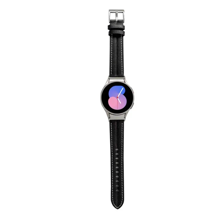 凹槽真皮錶帶，適用於 Samsung Galaxy Watch5 40mm / 44mm