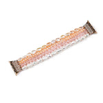 珍珠水晶錶帶，適用於 Apple Watch 5 & 4 40mm / 3 & 2 & 1 38mm，適用於 Apple Watch 5 & 4 44mm / 3 & 2 & 1 42mm