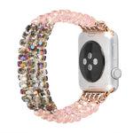 珍珠水晶錶帶，適用於 Apple Watch 5 & 4 40mm / 3 & 2 & 1 38mm，適用於 Apple Watch 5 & 4 44mm / 3 & 2 & 1 42mm
