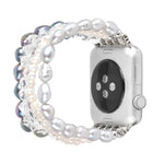 珍珠水晶錶帶，適用於 Apple Watch 5 & 4 40mm / 3 & 2 & 1 38mm，適用於 Apple Watch 5 & 4 44mm / 3 & 2 & 1 42mm