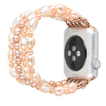 珍珠水晶錶帶，適用於 Apple Watch 5 & 4 40mm / 3 & 2 & 1 38mm，適用於 Apple Watch 5 & 4 44mm / 3 & 2 & 1 42mm