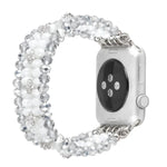 珍珠水晶錶帶，適用於 Apple Watch 5 & 4 40mm / 3 & 2 & 1 38mm，適用於 Apple Watch 5 & 4 44mm / 3 & 2 & 1 42mm
