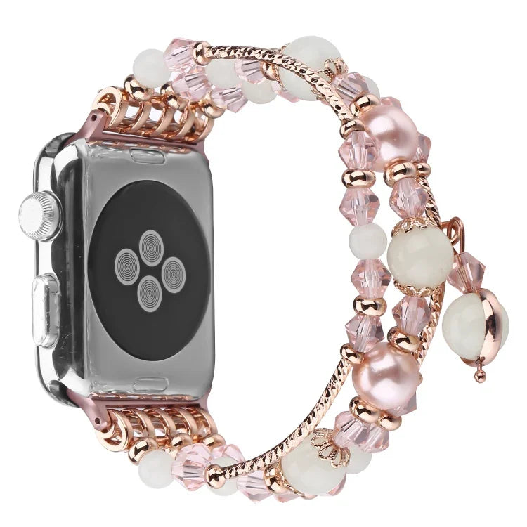 夜光瑪瑙錶帶，適用於 Apple Watch 5 & 4 40mm / 3 & 2 & 1 38mm，適用於 Apple Watch Ultra 49mm / Series 8&7 45mm / SE 2&6&SE&5&4 44mm / 3&2&1 42mm