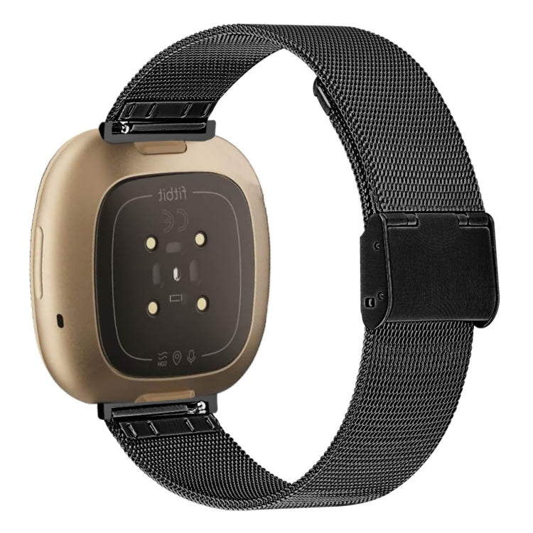 Milan Buckle Metal Watch Band, For Fitbit Versa 3 / Sense, For Fitbit Versa 4 / Sense 2