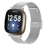 Milan Buckle Metal Watch Band, For Fitbit Versa 3 / Sense, For Fitbit Versa 4 / Sense 2