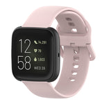 Color Buckle Silicone Wrist Strap Watch Band for Fitbit Versa 2 / Versa / Versa Lite / Blaze, Size: S, Size: L