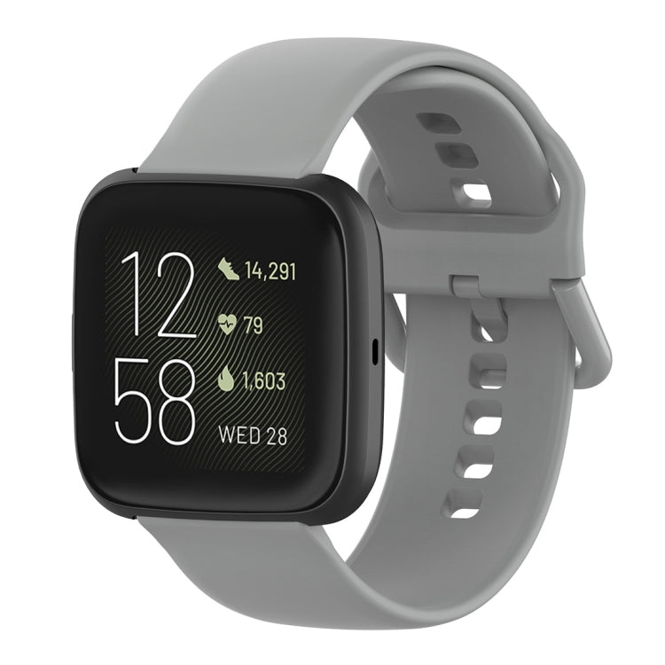 Color Buckle Silicone Wrist Strap Watch Band for Fitbit Versa 2 / Versa / Versa Lite / Blaze, Size: S, Size: L