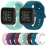 Color Buckle Silicone Wrist Strap Watch Band for Fitbit Versa 2 / Versa / Versa Lite / Blaze, Size: S, Size: L